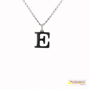 Nowa srebrna literka E 