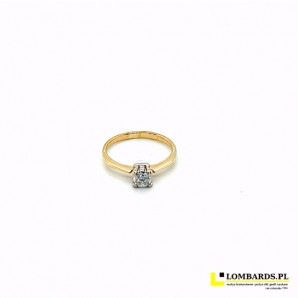 Złoty pierścionek p585